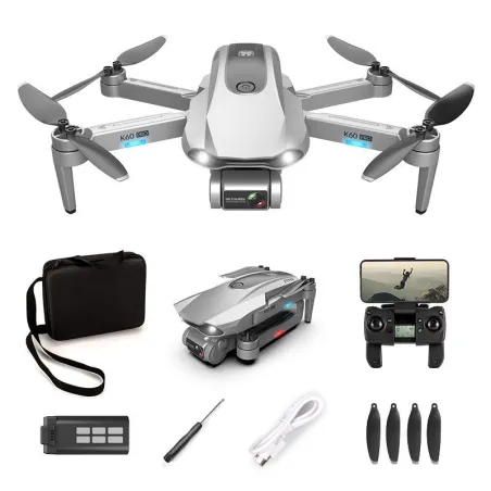 XKJ K60 PRO - 5G - WiFi - FPV - Caméra double 6K - 30mins Temps de vol - Foldable - Brushless - RTF