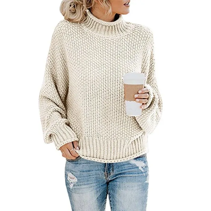 Frauen Pullover - Lange Ärmel - gestrickt
