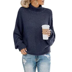 Kvinnor Sweaters Long Sleeve - Knitted