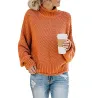 Kvinnor Sweaters Long Sleeve - Knitted