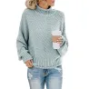 Kvinnor Sweaters Long Sleeve - Knitted