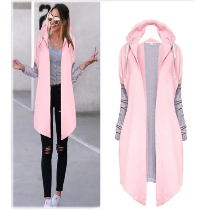 Cappotti donna - Casual - Con cappuccio - Rosa - Blu - Nero