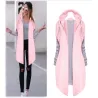 Frauen Mäntel - Casual - Kapuze - Pink - Blau - Schwarz