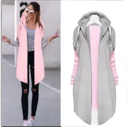 Femmes - Casual - capuche - Rose - Bleu - Noir