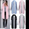 Kvinnor Coats - Casual - Hooded - Rosa - Blå - Svart
