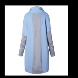 Kvinnor Coats - Casual - Hooded - Rosa - Blå - Svart