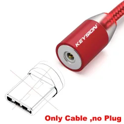 LED Magneettinen USB-kaapeli - nopea lataus Tyyppi C - Micro USB