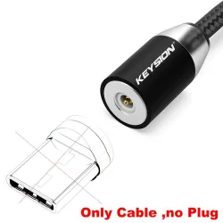 LED Magneettinen USB-kaapeli - nopea lataus Tyyppi C - Micro USB