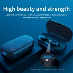 Bluetooth 5.0 - Earphones - 3000mAh - latauslaatikko - langaton pääpuhelin 9D Stereo