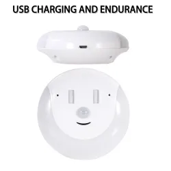 Luces & IluminaciónSensor de movimiento - Luz nocturna - USB - Diseño de sonrisa