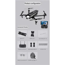 JJRC X15 Dragonfly - GPS - WiFi - FPV - 6K HD -kamera - Brushless