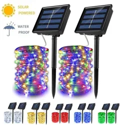 Decorações de Natal - Solar String - luzes de fadas - impermeável