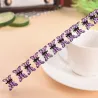 Piccole farfalle di cristallo - clip per capelli - 12 pezzi