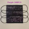 Máscaras protetoras de boca / rosto - descartável - 3-camada - design de renda - 10 - 50 - 100 peças