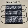 Mouth / masques de protection visage - jetable - 3 couches - dentelle - 10 - 50 - 100 pièces
