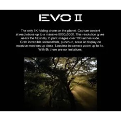 EVO II PRO - Dual GPS - 9KM - FPV - 8K HD-kamera - 40mins flygtid