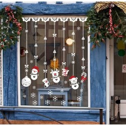 Merry Christmas Decoration - Window Sticker Ornaments - Santa Claus