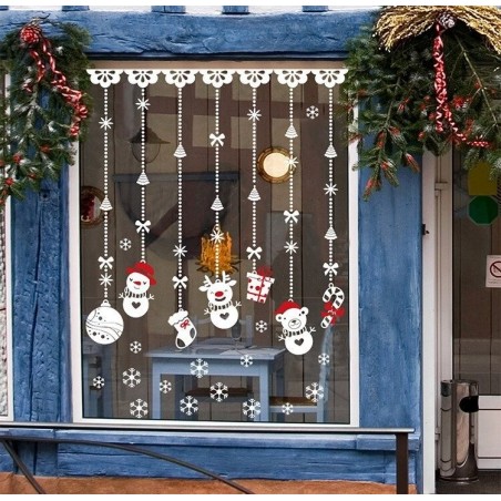 Décoration de Noël - stickers de fenêtre