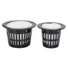 Mesh pot - basket - for hydroponic system plant / vegetable grow - with foam insert - 10 piecesGarden