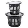 Mesh pot - basket - for hydroponic system plant / vegetable grow - with foam insert - 10 piecesGarden