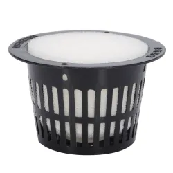 Mesh pot - basket - for hydroponic system plant / vegetable grow - with foam insert - 10 piecesGarden