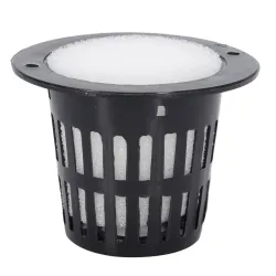 JardínMesh pot - cesta - para planta de sistema hidropónico / cultivo vegetal - con inserción de espuma - 10 piezas