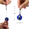 Retractable keychain - ID-kortti / merkki