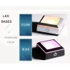 3D-glob med 8 planeter - kristallkula med bas - lasergraverad - LED nattljus - 8cm