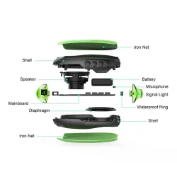 Altavoz BluetoothMG X1 - mini mango - Bluetooth altavoz - impermeable - con gancho metálico