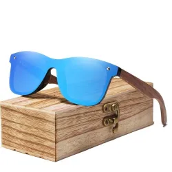 Lunettes de soleil polarisées - bois de noix - UV400 - unisexe