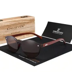 Occhiali da sole in legno - fatti a mano - UV400 - unisex