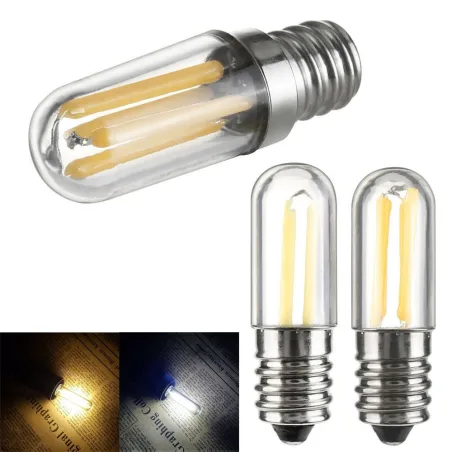 E14 - E12 - 1W - 2W - 4W - COB - LED - mini lamppu - himmeä - jääkaappi - jääkaappi