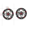 Antique cufflinks - pentagram & crystals