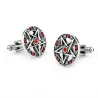Antiikki cufflinks - pentagram & kristallit