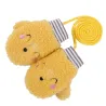 Guanti peluche caldi per bambini - un dito - con corda - design degli animali