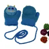 RopaNiños guantes de invierno - diseño animal - con cuerda