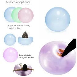 Transparent bubble ball - inflatable - tear-resistant