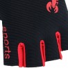 Sport gloves - non-slip - half finger - with scorpion pattern - unisex