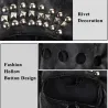 Lederhandschuhe - Halbfinger-Design - mit Nieten - unisex