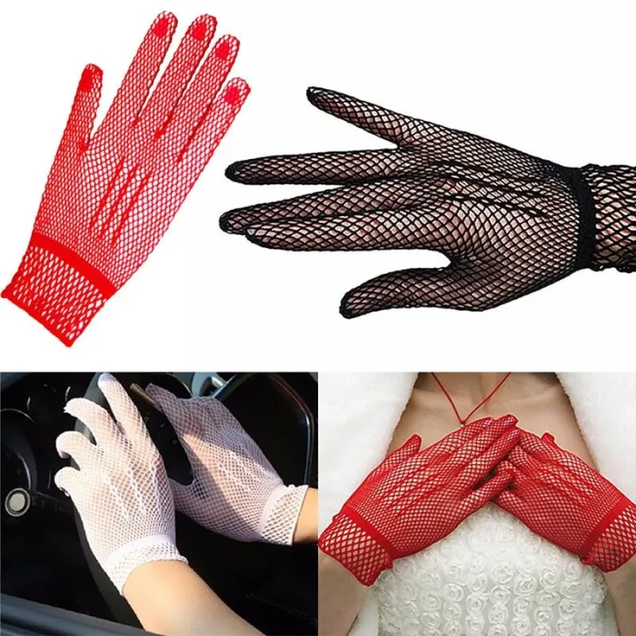 Fishnet Handschuhe - dünne Nylon Spitze - UV-beständig