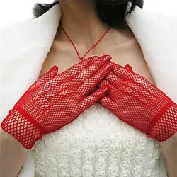 Fishnet handskar - tunn nylon spets - UV-bevis