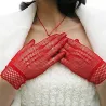 Fishnet handskar - tunn nylon spets - UV-bevis