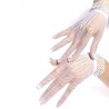 Fishnet gloves - thin nylon lace - UV-proof