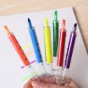Needle / syringe shaped pens - highlighters - markers - 6 pieces