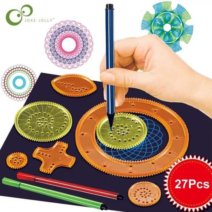 EducativoDibujo espirógrafo - ruedas de engranajes interbloqueantes - accesorios de pintura / dibujo - juguete educativo - 22...