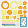 Spirograph ritning - interlocking växlar hjul - målning / rittillbehör - pedagogisk leksak - 22 bitar