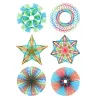Spirograph ritning - interlocking växlar hjul - målning / rittillbehör - pedagogisk leksak - 22 bitar