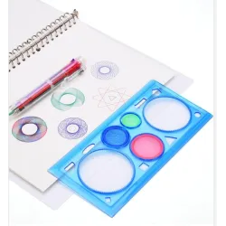 Spirograph ritning - interlocking växlar hjul - målning / rittillbehör - pedagogisk leksak - 22 bitar