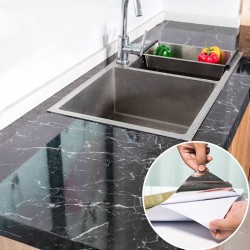 Adesivo moderno per mobili da cucina - nastro autoadesivo - impermeabile - prova olio - modello in marmo