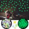 Luminous Christmas lumihiutaleet - seinä tarra - 50 kappaletta